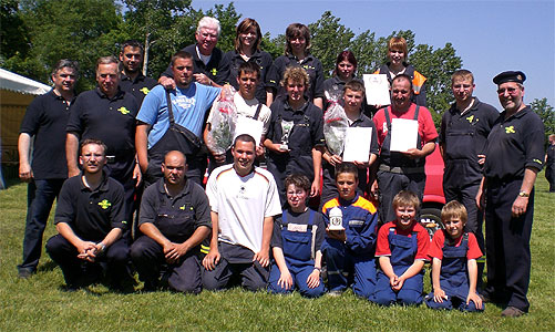 Gruppenfoto beim Gemeindeausscheid Niederer Flming in Grfendorf (Foto: 2007)